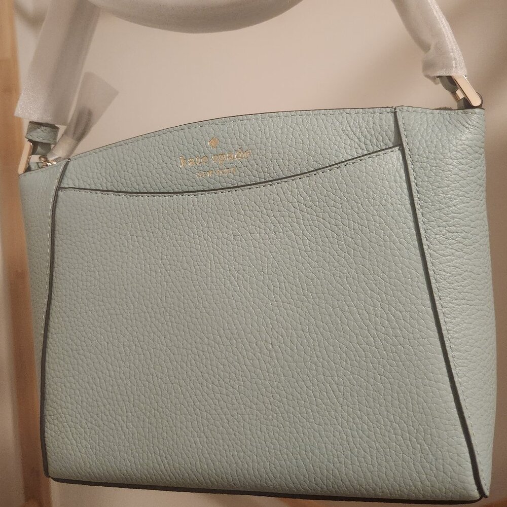 MINT CONDITION! KATE SPADE Monica Small Crossbody Bag Leather NEW Aventurine